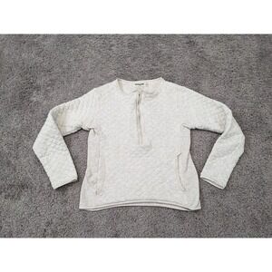 Guideboat Co Sweater Womens Medium Navy 1/2 Zip Jacquard Knit Pullover J'adore‎